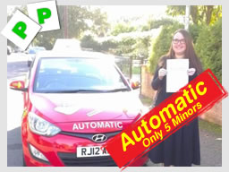 Happy think driving school learner on the day they passed 
