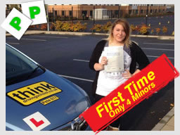 Happy think driving school learner on the day they passed 