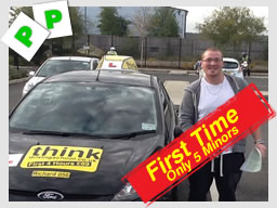 Happy think driving school learner on the day they passed 