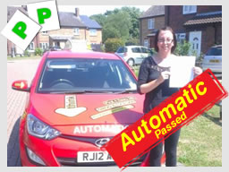 Happy think driving school learner on the day they passed 