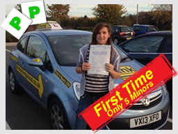 Happy think driving school learner on the day they passed 