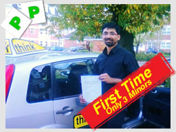 Happy think driving school learner on the day they passed 