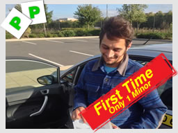 Well done to Luke from Bordon for passing his driving test first time and just one driver fault (minor) after tuition with Jamie J 
