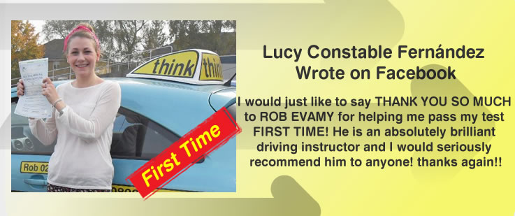 Jessica bracknell happy driving school lesson learner