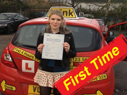 Jessica bracknell happy driving school lesson learner