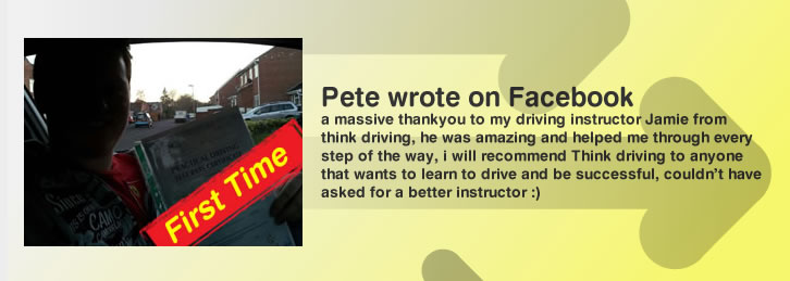driving lessons whitehill Jamie Johnson think driving school