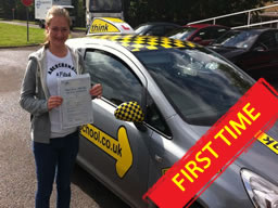 Jessica bracknell happy driving school lesson learner