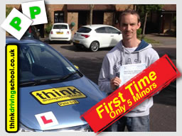 passed with think driving school lessons