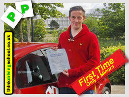passed with think driving school lessons