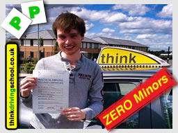 Alex from Alton passed with think driving school with ZERO minors