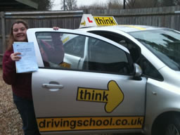 charlotte haslemere happy with think driving school