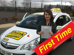 hannah passed with driving instructor pete labrum