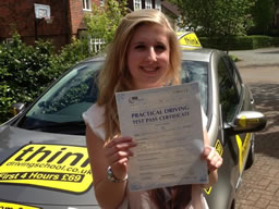 katie from camberley passed after drivng lessons with adam iliffe
