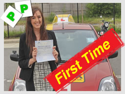 ella passed after driving lessons in yateley with aaron gee