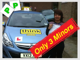 ella passed after driving lessons in yateley with aaron gee