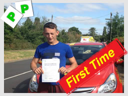 hadne from godalming passed with drivng instructor clive tester