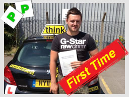 sam from godalming passed first time with ross dunton from guildford