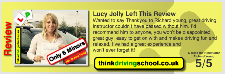 Passed with think driving school in October 2016