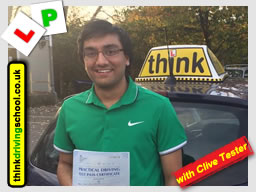 Passed with think driving school in November 2016