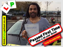 Passed with think driving school in November 2016