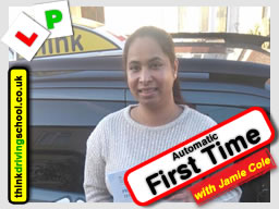 Passed with think driving school in November 2016