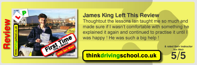 Passed with think driving school in November 2016