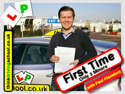 Passed with think driving school in January 2017 and left this review