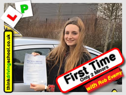 passed with rob evamy from bordon driving school