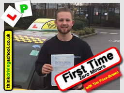Passed with think driving school in February 2017