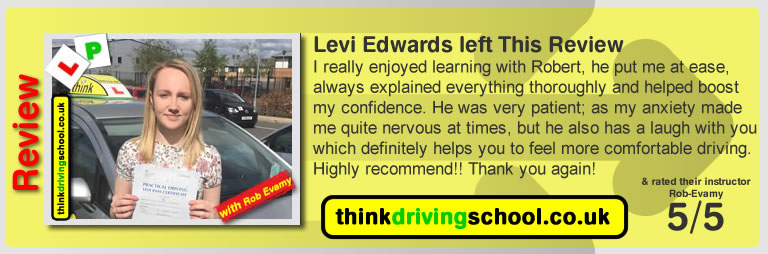 passed with rob evamy from bordon driving school