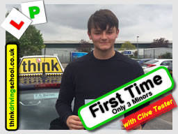 Passed with think driving school in April 2017 and left this review