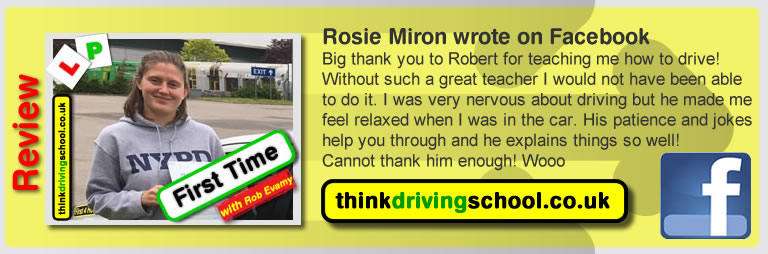 passed with rob evamy from bordon driving school