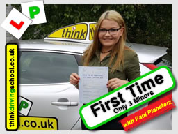 Passed with think driving school in May 2017 and left this review