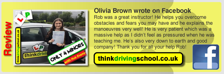 passed with rob evamy from bordon driving school