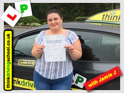 Passed with think driving school in July 2017 and left this review