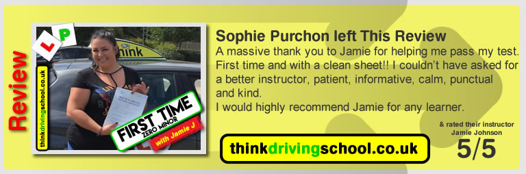 Samantha left this awesome review of think drivng school
