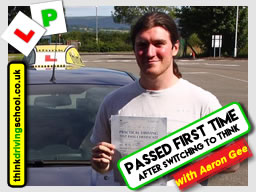 driving lessons Kirkintilloch glasgow aaron gee think driving school