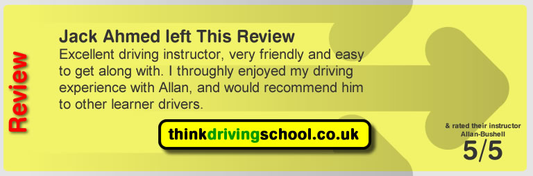 Beth Warden Wrote this awesome review of allan bushell driving instructor from Sandhurst & Camberley