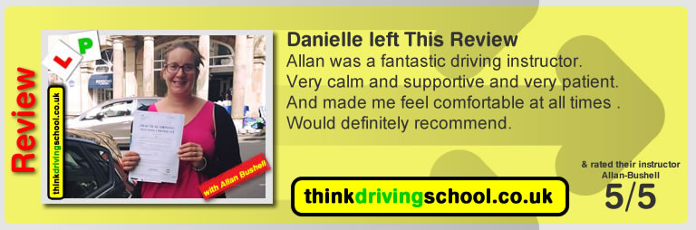 Beth Warden Wrote this awesome review of allan bushell driving instructor from Sandhurst & Camberley