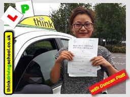 driving lessons Bracknell Stephen Towell think driving school August 2017