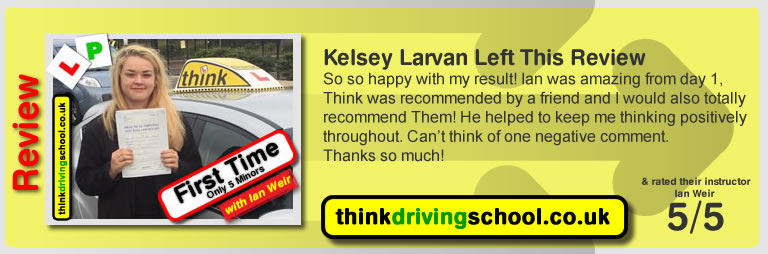 Passed with think driving school in September 2016
