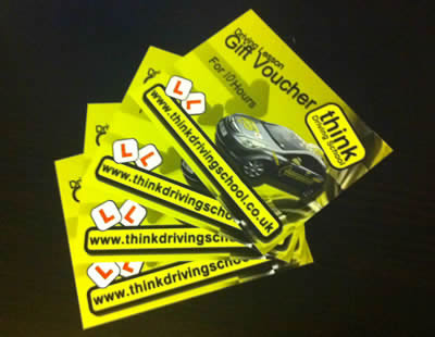 Driving Lesson Gift Vouchers Perfect christmas and birthday gift idea