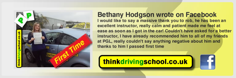 Polly Fox passed with rob evamy from bordon driving school
