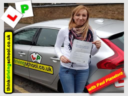 Passed with think driving school in Jauary 2018 and left this review