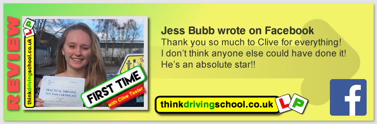 driving lessons Guildford Clive Tester think driving school