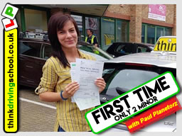 5 Star review of think Driving School Passed with think driving school in June 2018 and left this 5 star review