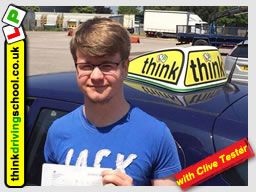 5 Star review of think Driving School Passed with think driving school in June 2018 and left this 5 star review