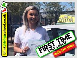 5 Star review of think Driving School Passed with think driving school in August 2018 and left this 5 star review