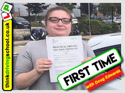 5 Star review of think Driving School Passed with think driving school in August 2018 and left this 5 star review