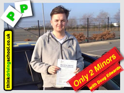 Passed with think driving school in March 2015